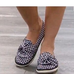 BareTraps Vally Slip On Gingham Print Bow 9W Not sure if ever worn